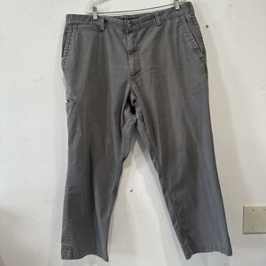 Duluth Trading Flex Ballroom Khakis Mens 40x30 Gray Canvas Pants Workwear